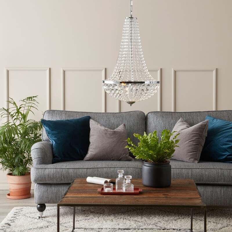 Markslöjd Kronleuchter Hängelampe Gränsö LED Badezimmer Leuchte dimmbar chrom - 7330024580145