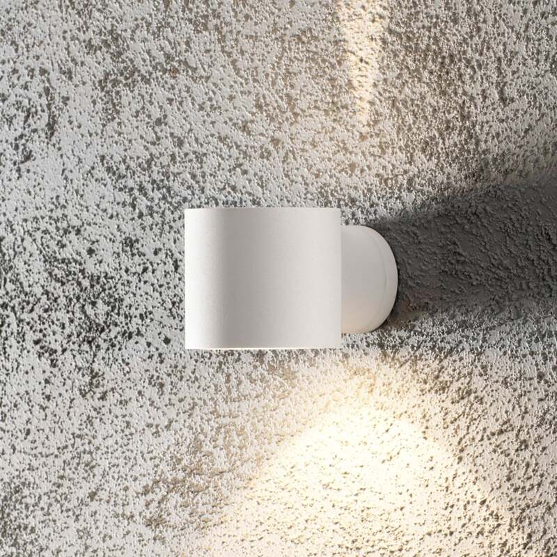 Konstsmide Modena Round Außenwandleuchte Wandleuchte Gartenlampe LED dim weiß - 7318307342253