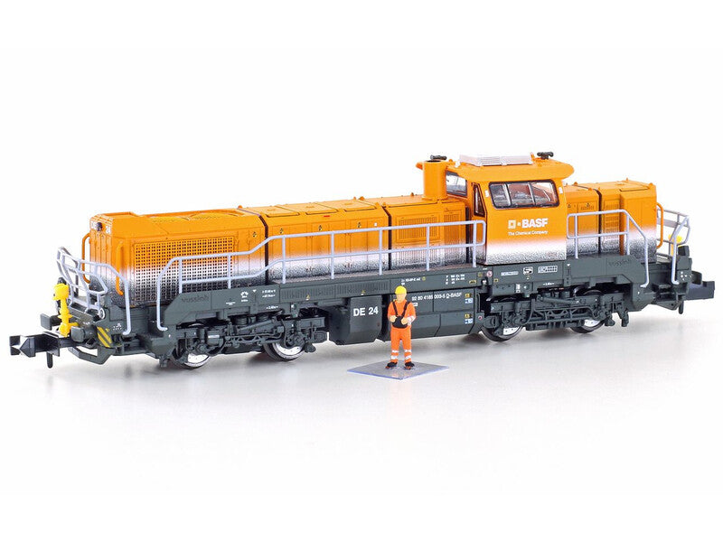 Hobbytrain Diesellok Vossloh DE18 BASF N Modellbahn Zug mit Figur Modellok - 4250528620266