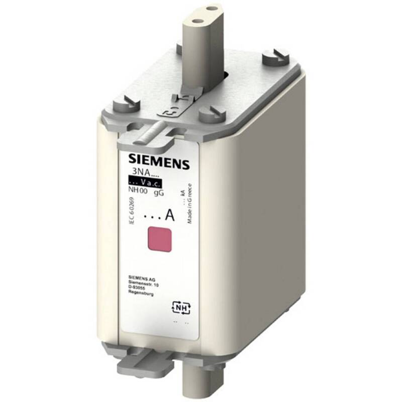 Siemens Sicherungseinsatz NH 00 125A 500V AC/DC 3 St. Kombikennmelder gG - 4001869071732