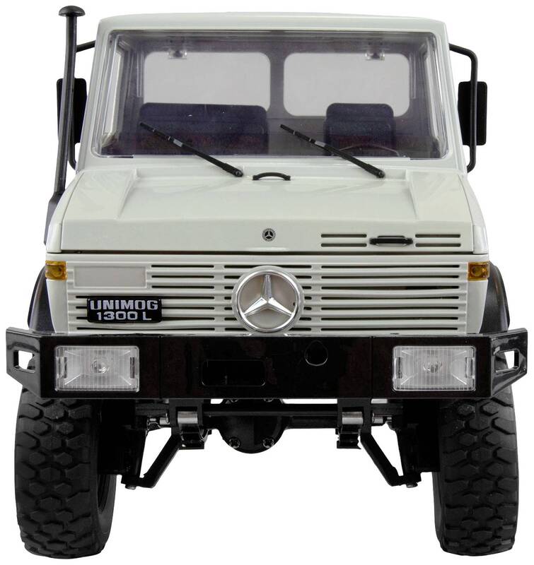 Amewi Unimog 1:12 RTR 4WD RC Modell LKW mit LED-Beleuchtung und Akku - 4260768519145