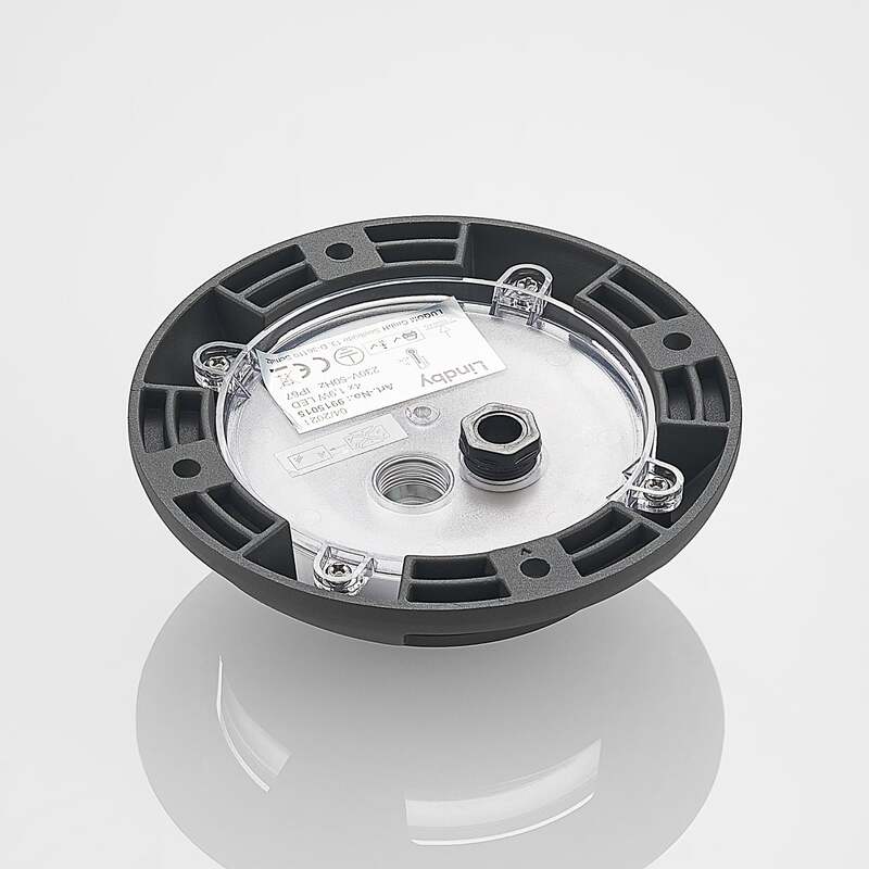 Lindby LED-Bodenstrahler Huban Gartenleuchte anthrazit 4-flammig IP67 15cm - 4251911705997