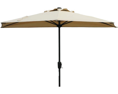 Soluna Ersatzbezug Sonnenschirm Bordeaux Ecru 270cm Kunstfaser UV-Schutz - 4306516436583