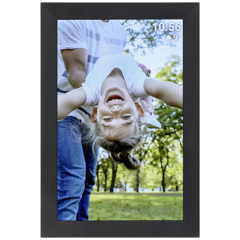 TFA Dostmann Bilderrahmen Digitaler Fotorahmen WiFi Frameo App 32 GB Schwarz - 4009816041340