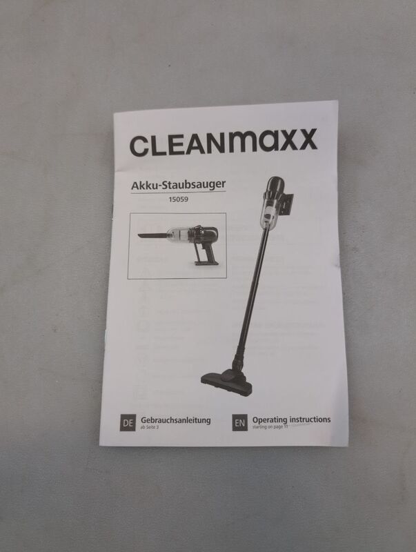CleanMaxx Akku-Handstaubsauger 15059 Beutellos 110W 14,8V 30min Laufzeit 1,6kg - 4067522076070