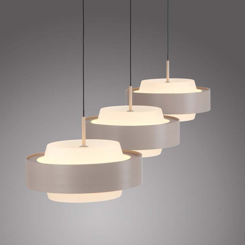 SCHÖNER WOHNEN Hängelampe Pendelleuchte LED Lampe Elmo beige Sandbrise Glas - 4043689019372