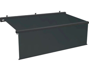 B-Ware Halbkassettenmarkise Vernazza 4x3m elektrisch anthrazitgrau UV-beständig