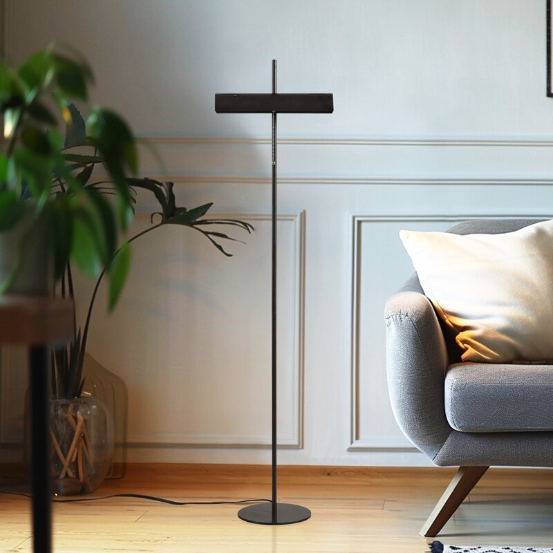 Lucande Stehleuchte Nysira Stehlampe Standleuchte LED grau metallic zweiflammig - 4251911785944