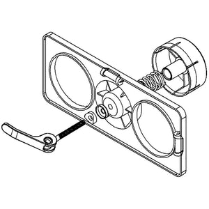 B-Ware Bohrschablone Hohlwanddose 68mm Kunststoff Primo für präzises Arbeiten