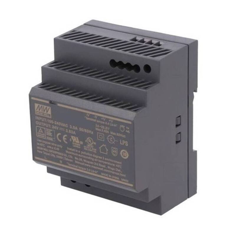 MEAN WELL Schaltnetzteil Netzgerät Edelstahl 24V 91,92W für DIN-Schiene Netzteil - 4711287421803