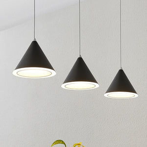 B-Ware Lucande Livan LED-Hängeleuchte Lampe Leuchte Hängelampe A++ 8W schwarz 3-fl. LED