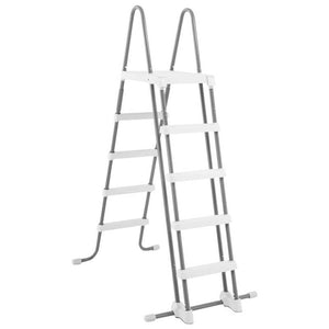 B-Ware Intex Sicherheitsleiter 5 Stufen Poolleiter grau 132cm rutschsichere Stufen