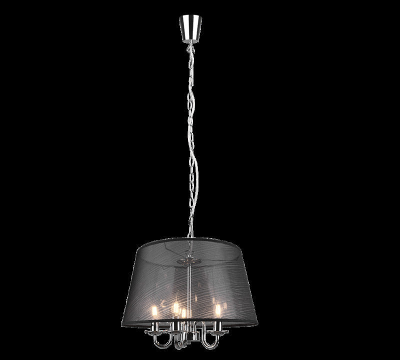 Pendelleuchte Hängelampe Pendellampe Lindby Talisha Organza schwarz Lampe Eisen - 4251911713640