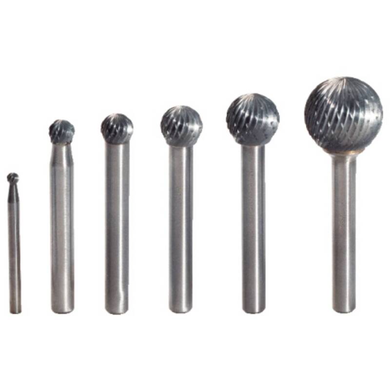 KS Tools Frässtift Hartmetall Ø6mm Länge 54mm Entgraten Kanten brechen 1 Stück - 4042146257166