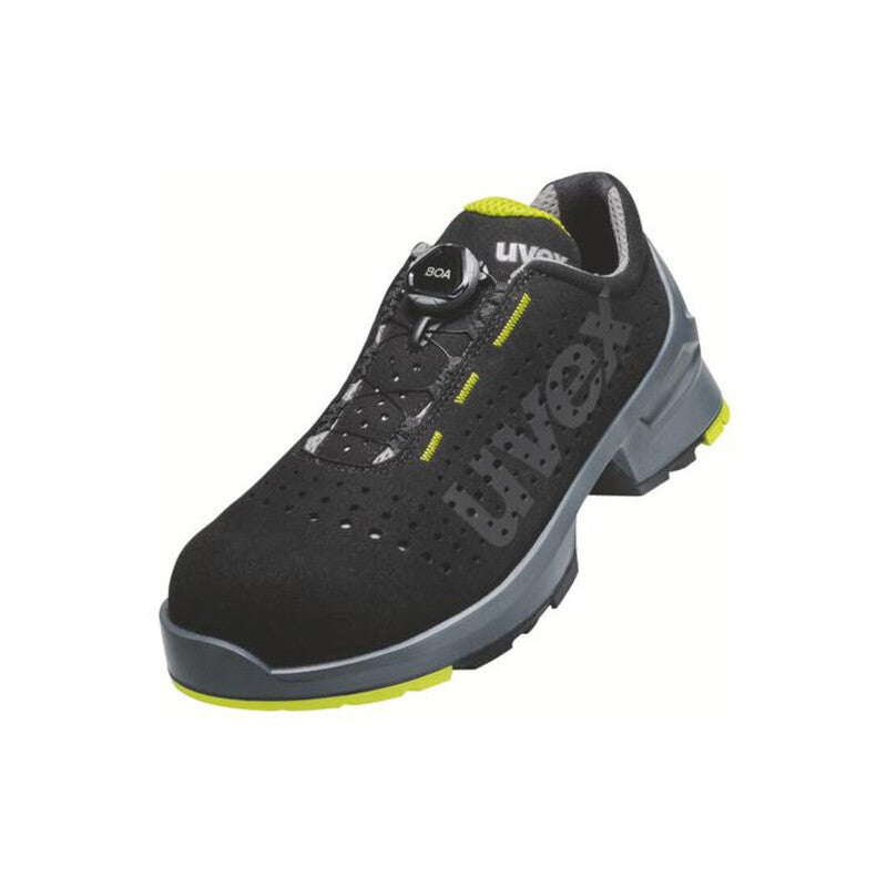 Uvex Halbschuhe S1 65659 schwarz gelb Arbeitsschuhe Größe 42 Sicherheitsschuhe - 4031101742625