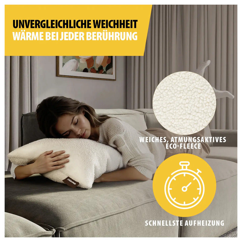 Tristar Wärmekissen Heizkissen Kissen 3 Stufen 10W kabellos beige 45x45cm - 8711658520490