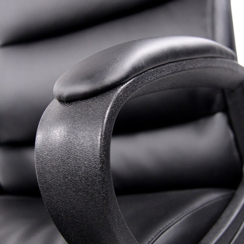 hjh OFFICE Bürostuhl Chefsessel FUTURA 100 Kunstleder schwarz ergonomisch 110kg - 4251084676155
