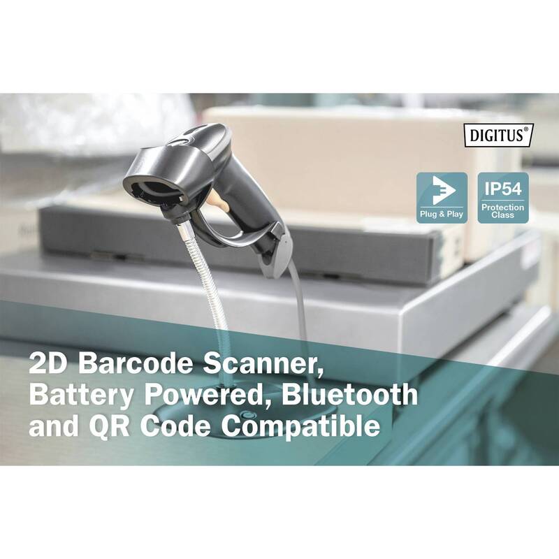 Digitus Da-81003 Scanner 1D 2D LED Black Handheld Including Base U - 4016032473657