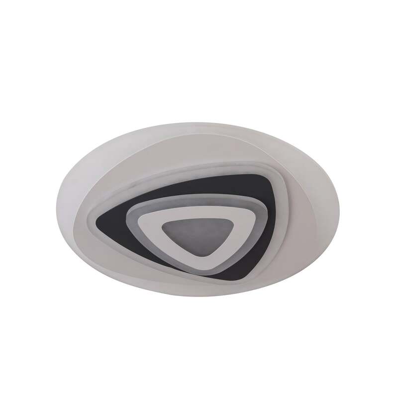 Lindby Deckenleuchte Rebeka LED Lampe dimmbar anthrazit Ø50cm CCT Fernbedienung - 4251096595192