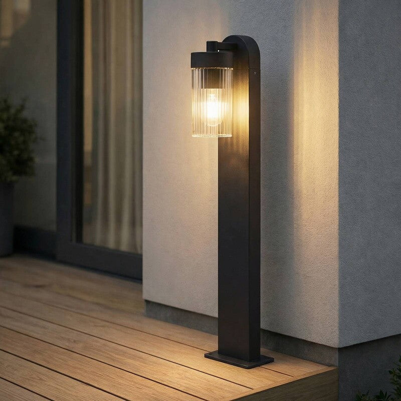Lindby Wegeleuchte Gartenleuchte Kaliro LED Außenlampe anthrazit 60cm IP54 1xE27 - 4255830909252