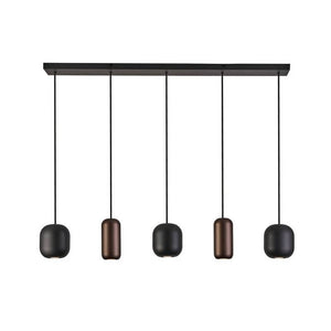 B-Ware Brilliant Hängelampe Jane Länge 102 cm schwarz grün Deckenlampe Deckenleuchte