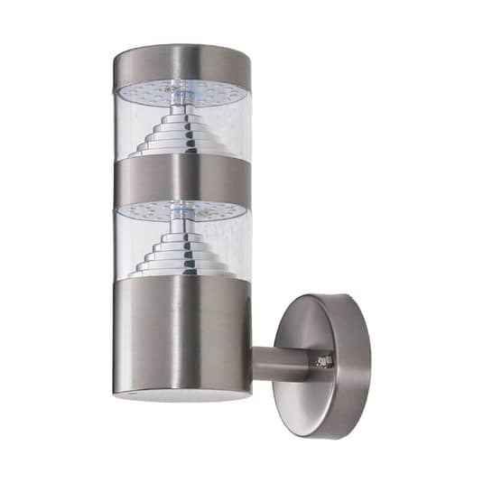 Lindby LED-Edelstahl-Außenwandleuchte Lanea Wandleuchte Lampe Leuchte gerade 8W - 6291106550429