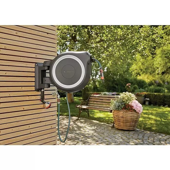Gardena Wand-Schlauchbox RollUp XL 35m Schlauch mit Diebstahlschutz Schlauch - 4066407004948