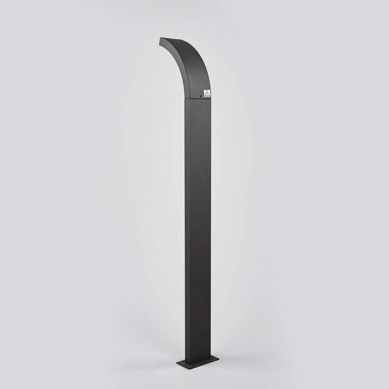 Lucande Wegelampe Außenleuchte LED Gartenleuchte grafitgrau Aluminium IP54 - 4251096538458