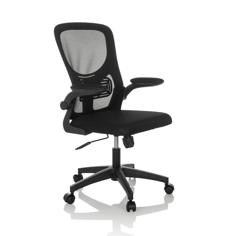 hjh OFFICE Bürostuhl Drehstuhl BELIO Netz Stoff schwarz Stuhl Möbel PC-Stuhl - 4064323037866