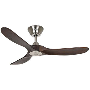 B-Ware Casafan Deckenventilator Eco Genuino leise Fernbedienung chrom/nussbaum 122 cm