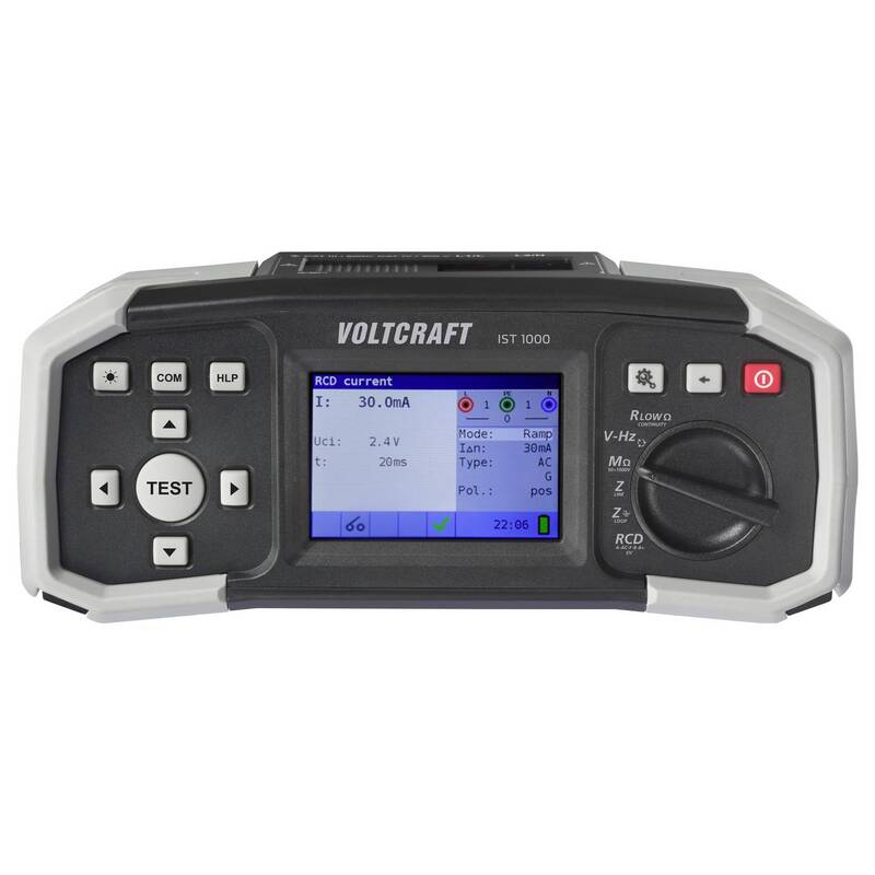 Voltcraft Installationstester IST 1000 VDE Norm 0100 RCD FI Test IP42 1,42kg - 4064161311135
