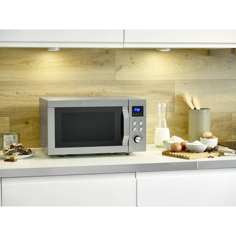 Severin Mikrowelle Edelstahl MW 7774 Grillfunktion Pizzafunktion Heißluft 25l - 4008146041273