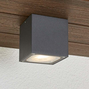 B-Ware Lucande Würfelförmige LED-Außendeckenlampe Lampe Leuchte 5W 230V Tanea, IP54