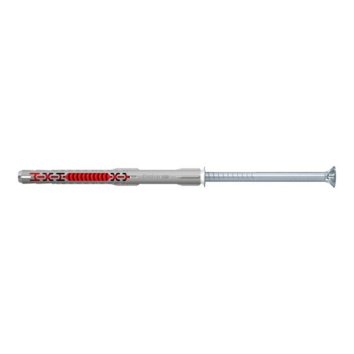 fischer Langschaftsdübel Universaldübel Dübel 8x100 grau Schraube Nylon 7 SETS - 4048962440119