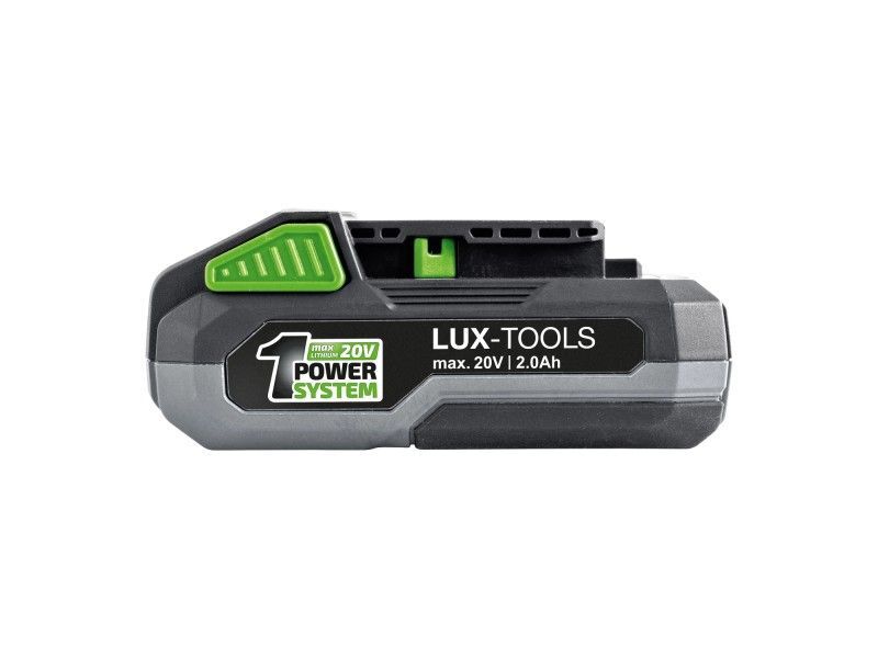 LUX-TOOLS PowerSystem Starter-Set 20V 2Ah Akku Schnellladegerät 4-stufige - 4007871960538