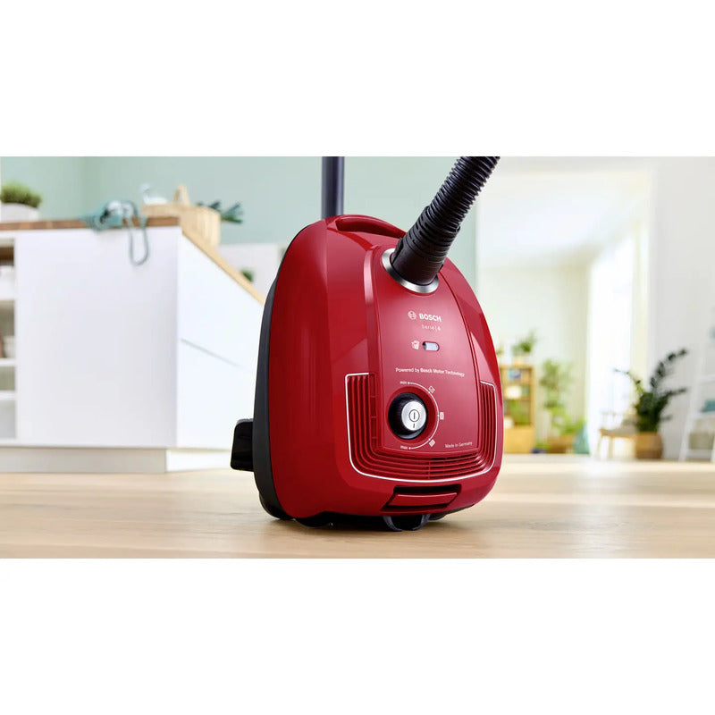 Bosch Staubsauger mit Beutel Serie 4 rot 600 W 4 l Staubkapazität 10 m Radius - 4242005364039