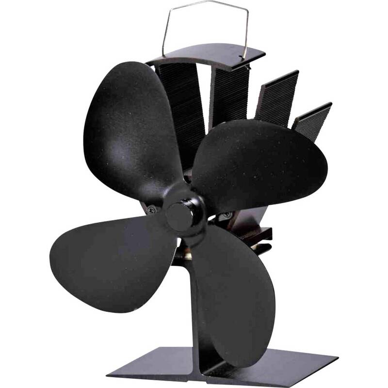 Firefix Ofenventilator Heizlüfter schwarz stromlos geräuschlos Wärmeverteilung - 4017537648458