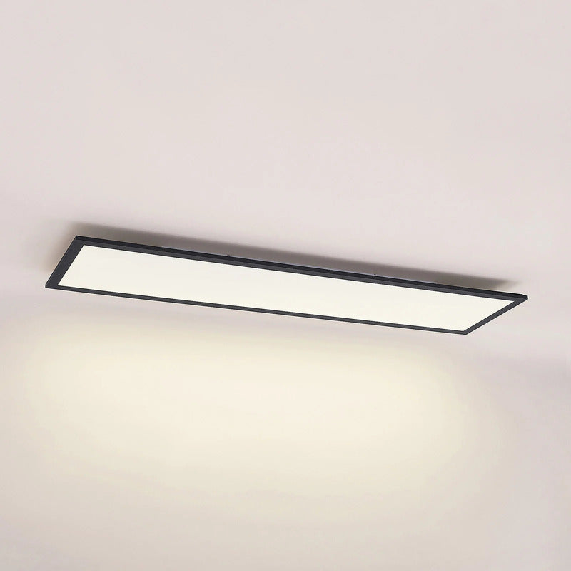 Lindby Deckenleuchte Nelios LED Lampe Leuchte schwarz 120x30cm 4000K IP20 - 4251911738667