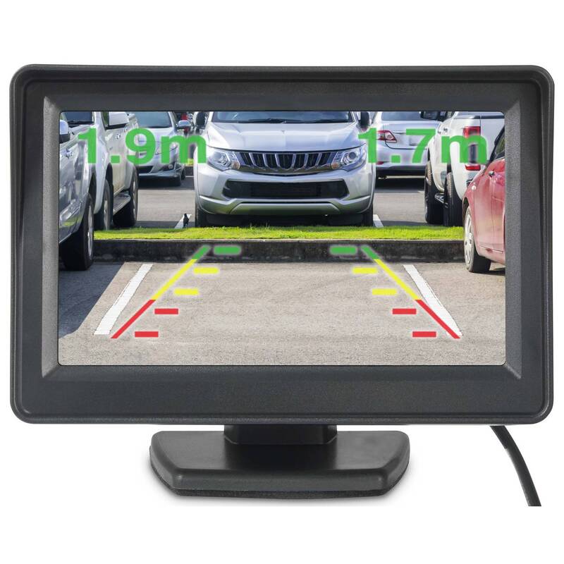 Renkforce Funk-Rückfahrvideosystem SB505 Kamera Abstandshilfslinien LCD 4.3" - 4064161076584
