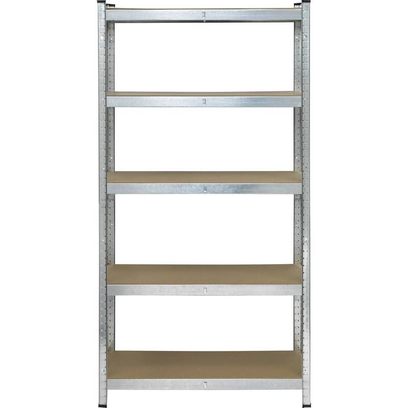 Toolcraft Schwerlastregal 175kg Lagerregal Metall verzinkt 5 Böden 90x180cm Last - 4064161231112