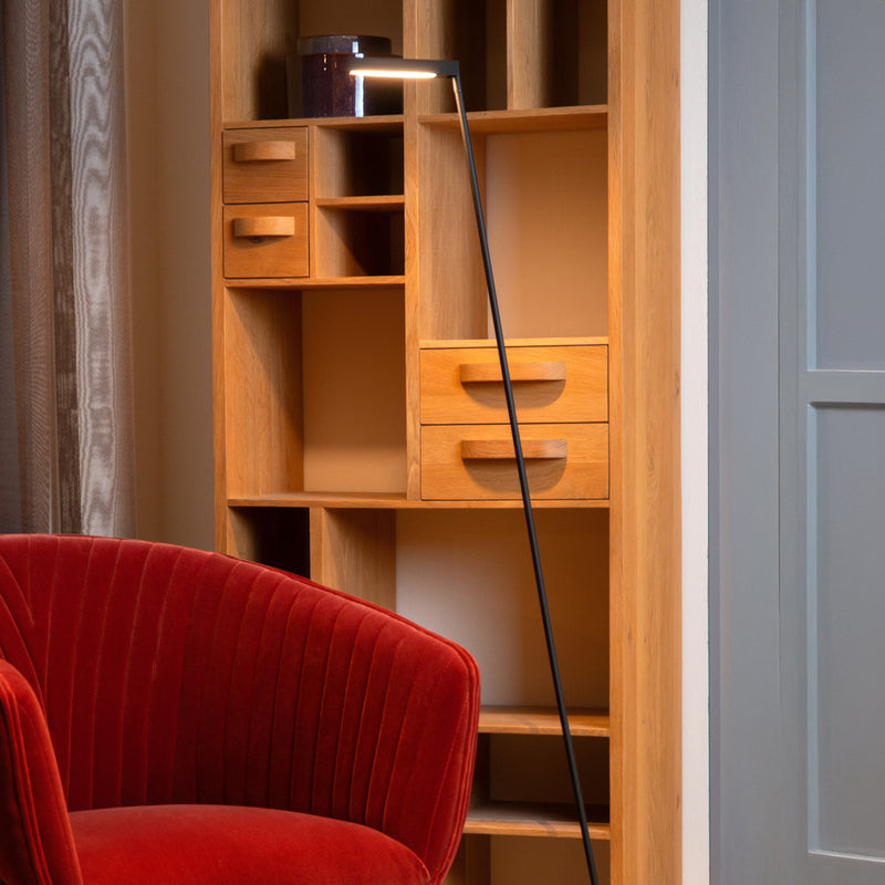 Lucide Stehleuchte Lavale LED dimmbar Touchdimmer schwarz 138cm Lampe Leuchte - 0000010038727