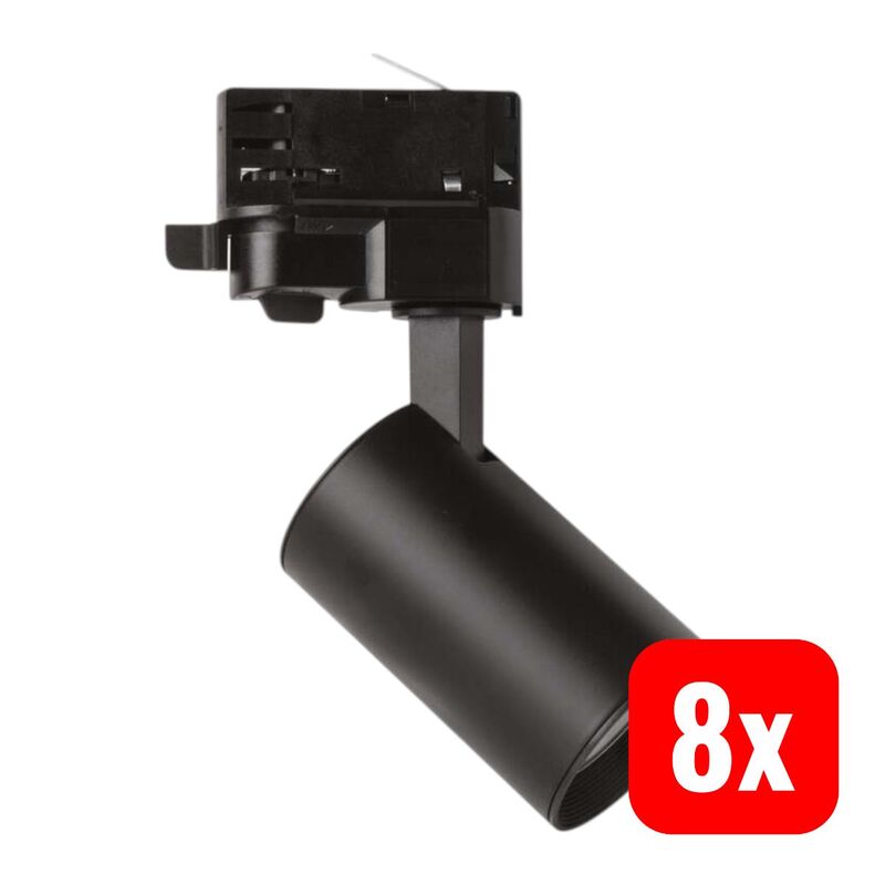 MEGAMAN LED-Spot Marco 2 Mini schwarz 12W 1500lm warmweiß 2800K 3-Phasen - 4020856788330