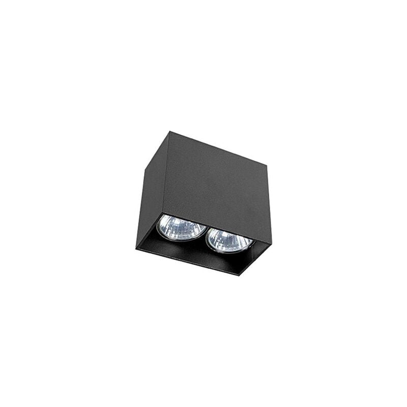 Nowodvorski Downlight Spot Gap eckige Form zweiflammig schwarz Aluminium GU10 - 5903139938495