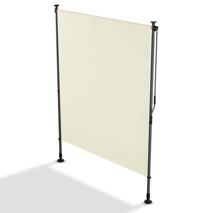Senkrechtmarkise Barbados Sichtschutz beige UV-beständig 150x310 cm verstellbar - 4262437183831