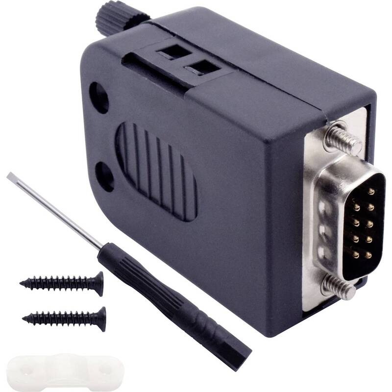 TRU COMPONENTS D-SUB Einbaustecker 9-polig Schraubanschluss ABS 1 Stück - 4053199961436