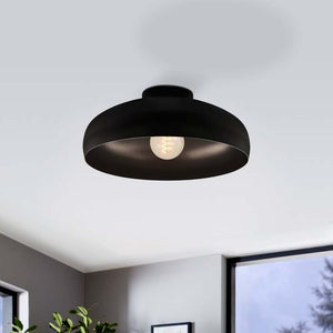 B-Ware Eglo Deckenleuchte Lampe Mogano LED Leuchte dimmbar schwarz Ø40cm 17cm hoch
