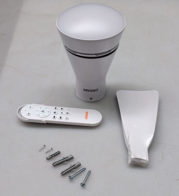 OSRAM Deckenventilator Leste 445mm LED Ventilator dimmbar Fernbedienung weiß - 4058075857735