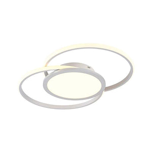 B-Ware Lucande Deckenlampe LED Senne dimmbar silber Aluminium 63cm Leuchte Licht