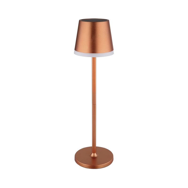 Globo Gartenleuchte LED Solarleuchte kupferfarben 41cm IP44 Tischlampe Leuchte - 9007371487356