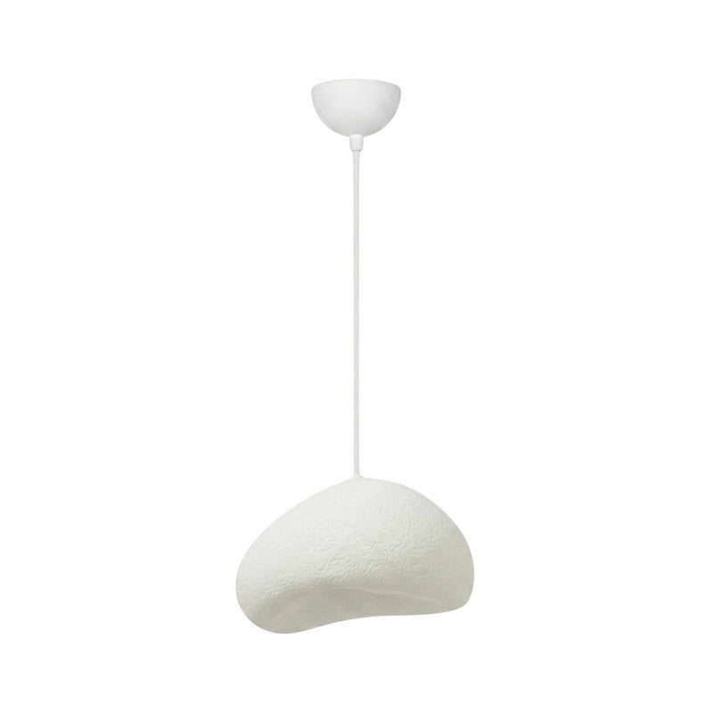 Hängeleuchte Loval LED Pendelleuchte dimmbar Fiberglas weiß 32x27cm made in - 8684284248833